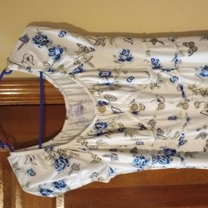 Sundress blue roses and butterflies 15-17